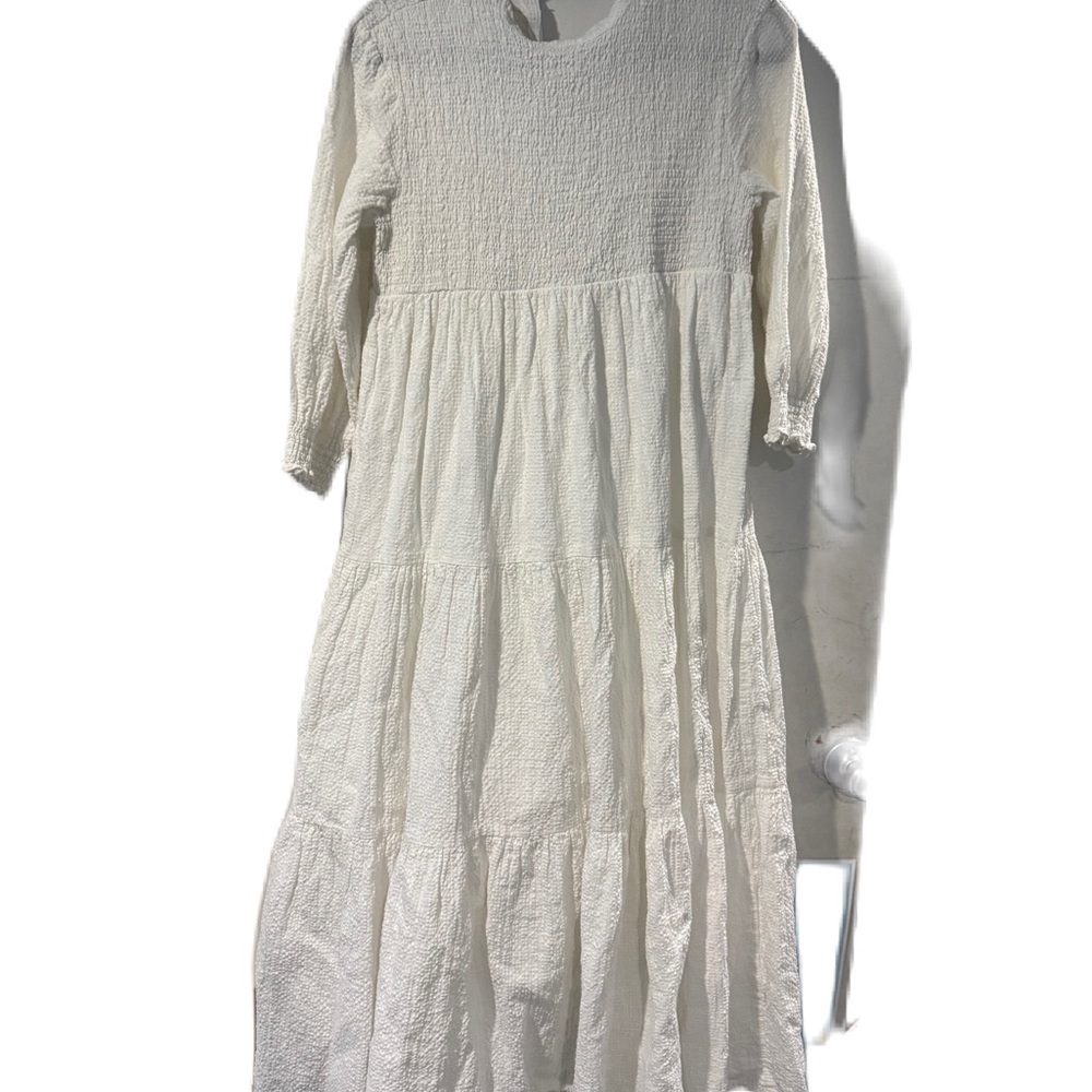 Blanc Elegant White Maxi Dress Sz 18